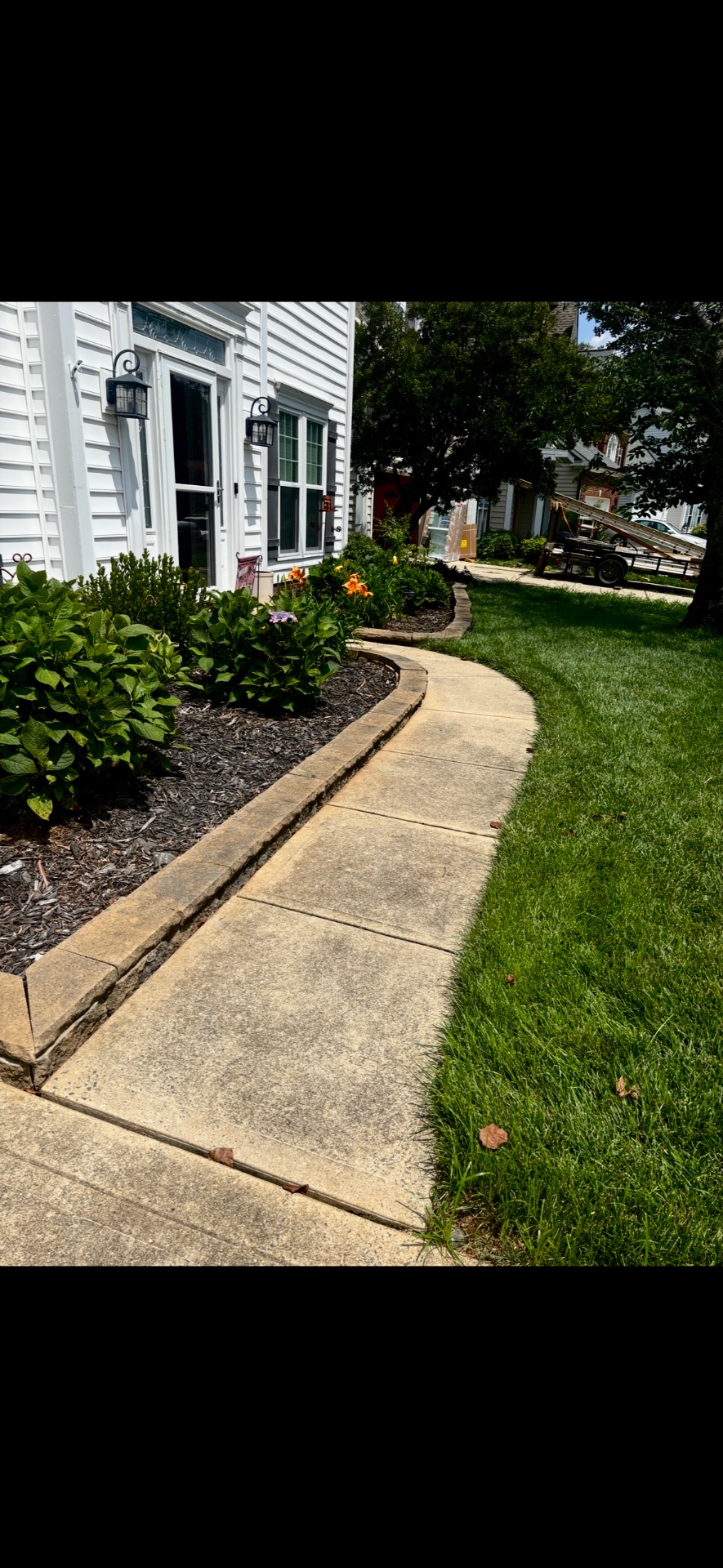 Driveway cleaning before